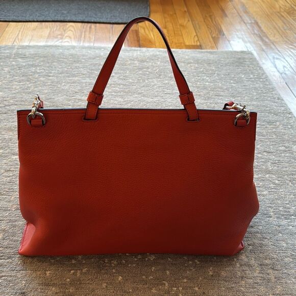 Gucci Bamboo Leather Top Handle Daily Bag Orange leather - Picture 8 of 16